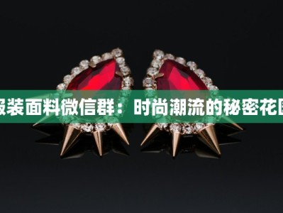 服装面料微信群：时尚潮流的秘密花园