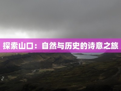探索山口：自然与历史的诗意之旅